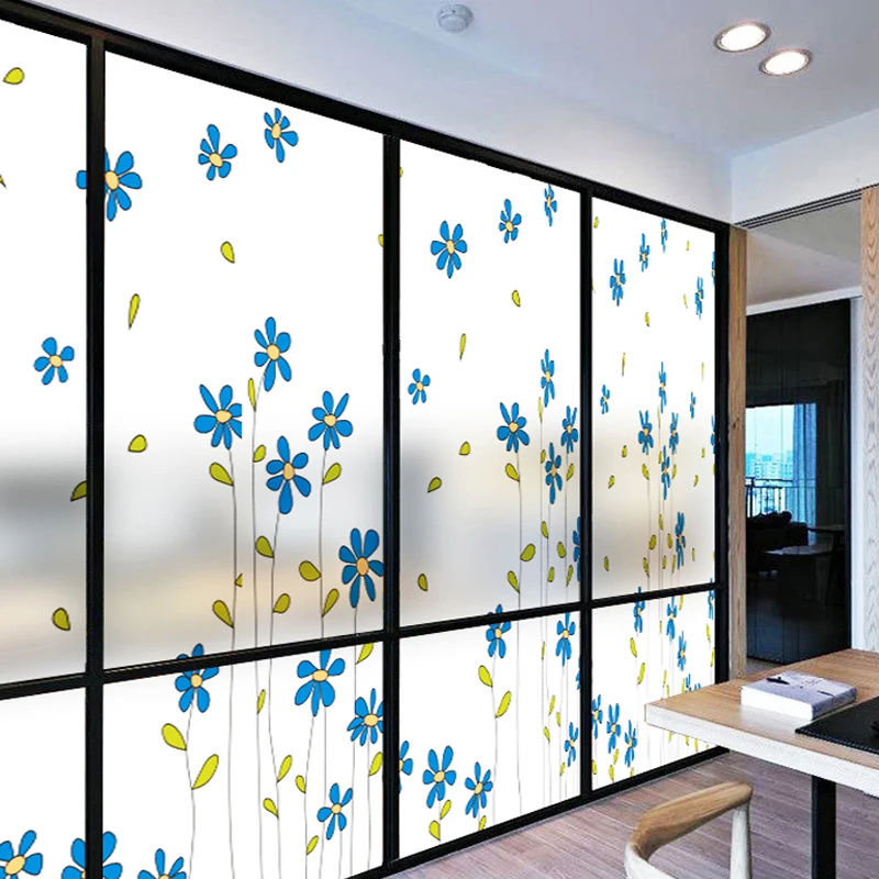 Стеклянные наклейки на окна для ванной комнаты электростатическое стекло