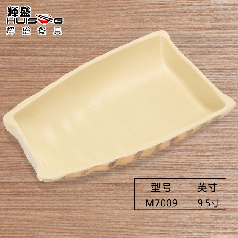 

Personality Characteristics of The Farmer Dish Dense Amine Imitation Bamboo Sushi Creative Ware Hotel Bamboo Cutlery
