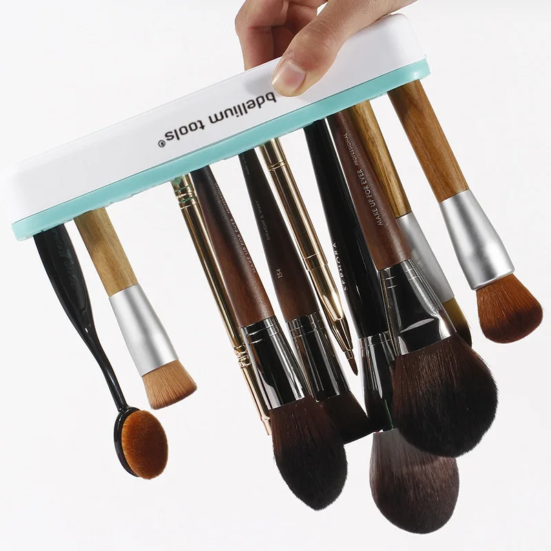 Творческие силиконовые кисти для макияжа держатель кистей органайзер подставка