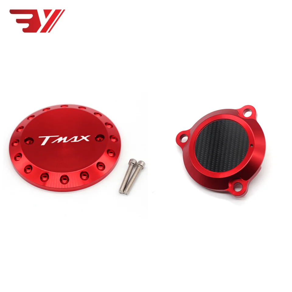 1 set Red BYSPRINT Мотоцикл CNC алюминиевый карбоновый Двигатель Защитная крышка статора для YAMAHA TMAX 530 t-max 530 2012 - Цвет: 1 set Red