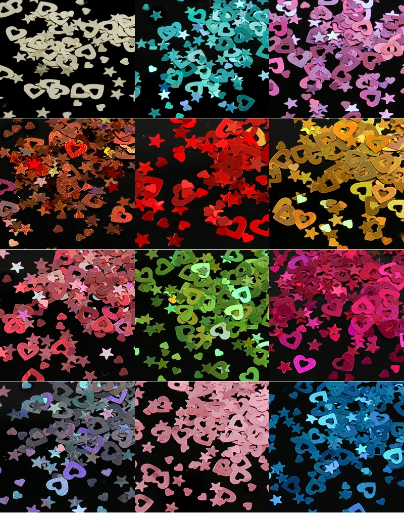 12 цветов ногти Abalone оболочки осколки текстуры естественная морская раковина 3d Блеск для украшения ногтей порошок блестки инструменты для красоты