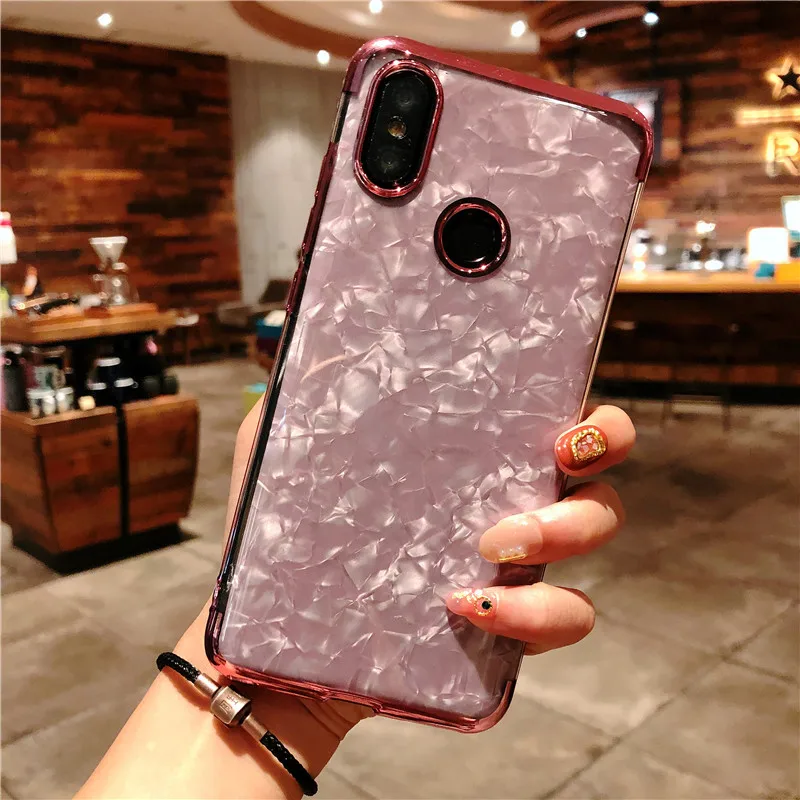For XiaoMi RedMi 6 Pro 6A 5A S2 5 Plus Glitter Marble Case Note 7 4X 4 Mi 9 8 SE Lite A2 A1 Silicone TPU Cover Phone Cases |