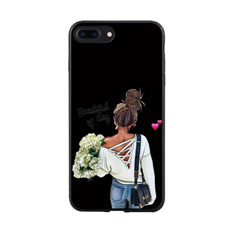 TPU Goddess VOGUE Art Princess для девочек, мягкий силиконовый чехол для iPhone 11 11Pro Max X XR XS Max 8 7 6 PLUS 5 - Цвет: TPU