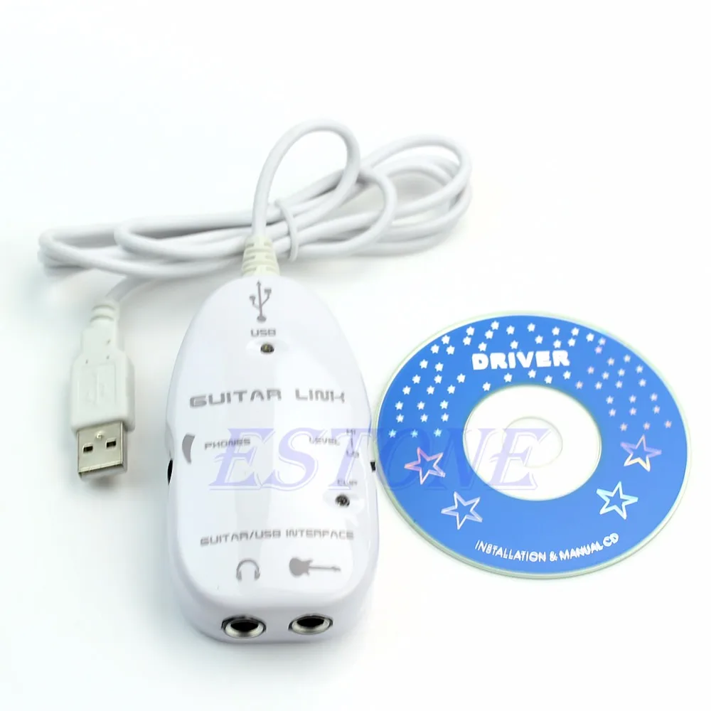 Электрическая гитара к USB интерфейсу аудио кабель адаптер для записи музыки ПК |