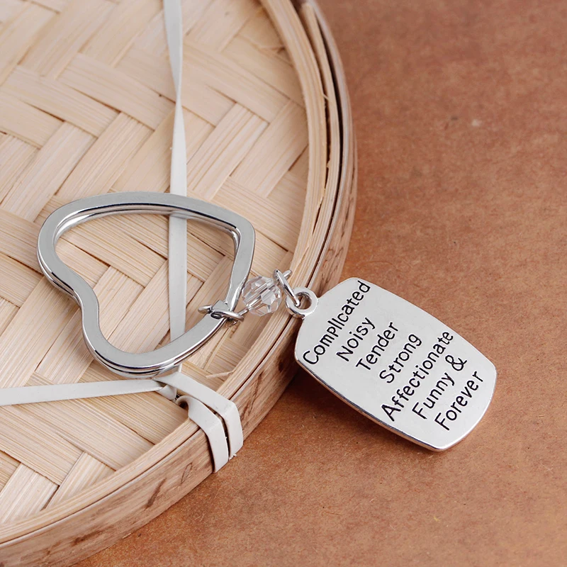 Брелок для ключей любовь между мамой и дочерью усложненный шумный нежный крепкий