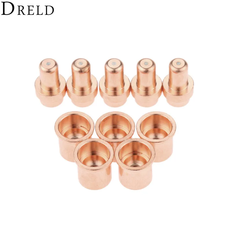DRELD 10 шт./компл. плазменный фонарь наконечник 1304+ электрод 1521 для CB50 C1304 C1521 плазменной резки фонарь расходные материалы для замены