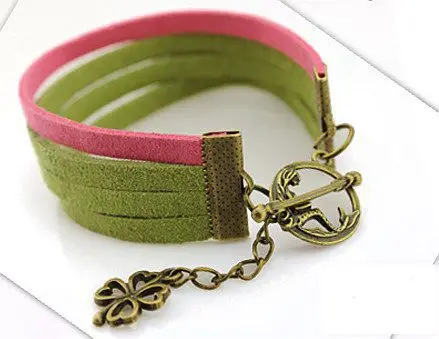 Обычно DIY браслет фиксированные и звеньевые аксессуары лента веревочные концы