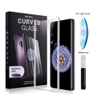 Ультрафиолет пленка из клеевого стекла для samsung Galaxy S8 S9 S10 Plus S10e закаленное стекло для S7 Edge Note 8 9 Защита экрана + Инструменты
