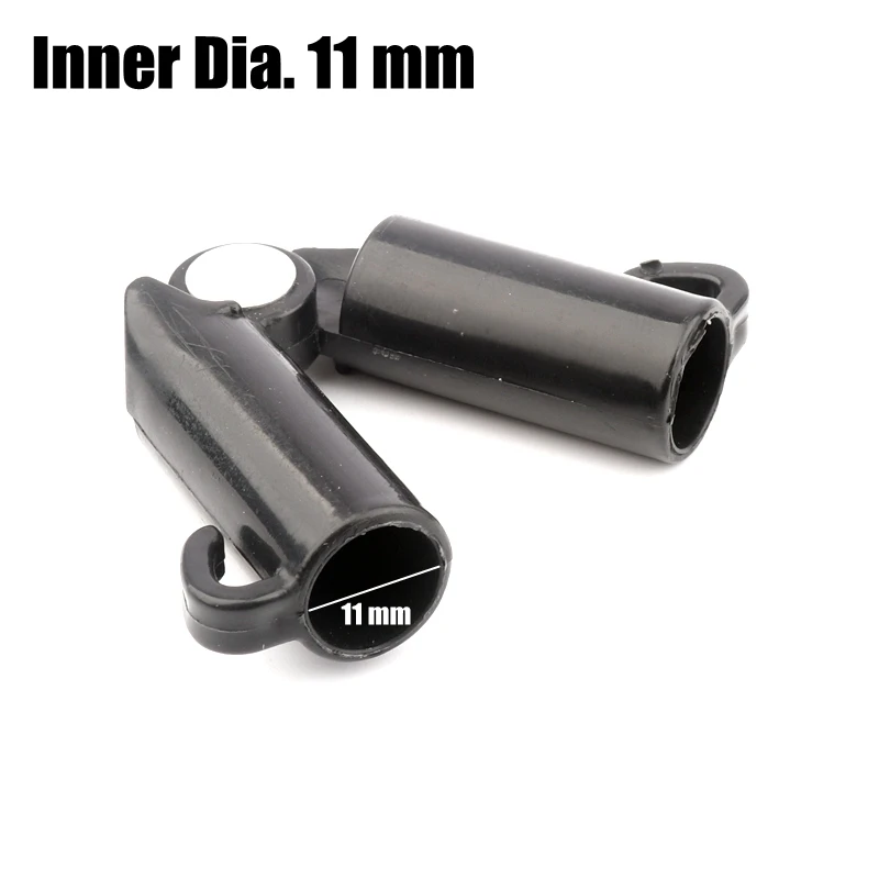 Inner 11mm 2pcs 11 16 20mm Gardening Pillar Support Forks Climbing Flower Vegetable Plants Brackets Connectors Pergolas Garden Build Parts - Цвет: Inner 11mm