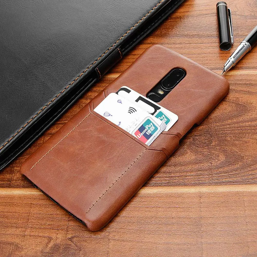 Phone case For oneplus 6T 1+6 six one plus 6 Capa Luxury High quality leather oneplus6 1+6t Cover with double card slot |