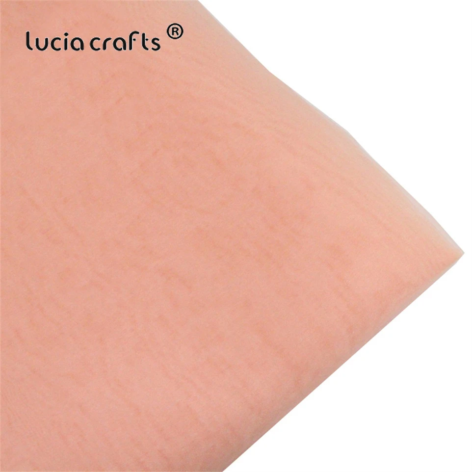 Распродажа! Lucia crafts 150*100 см матовый пряжа Костюмы ткани органзы Свадебные украшения костюмов сетчатые прозрачные H0901