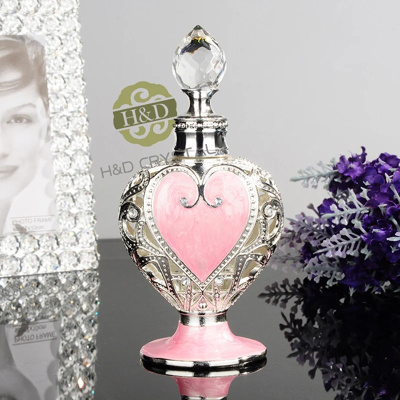 H & D металлический флакон с бриллиантами любящее сердце ароматизированный