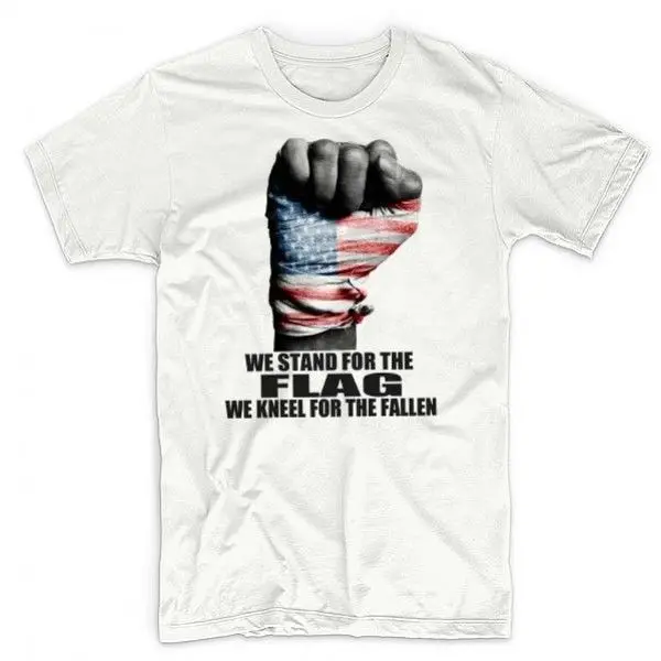 Футболка Colin Kaepernick футболка с надписью Kneel for the Fallen Protest Tee I Stand With Kap короткими