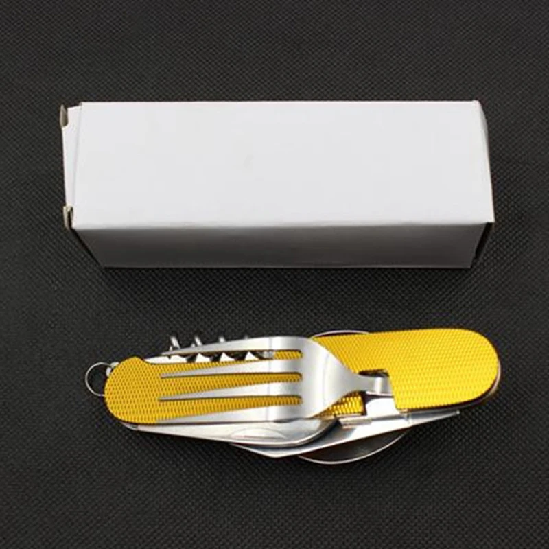 Портативный Кемпинг универсальный путешествия столовые приборы Открытый Пикник