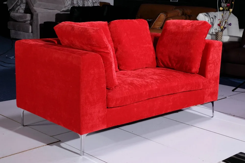 Большой красный бархатный диван комплект 0411 AF099|fabric sofa set|sofa setvelvet set |