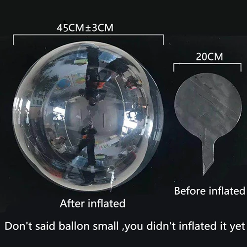 only clear ballon 2" 10 шт. светящиеся воздушные шары Bobo прозрачные светодиодные шары для свадьбы и дня рождения вечерние украшения дети взрослые шар светящийся шар, воздушный globos - Цвет: only clear ballon