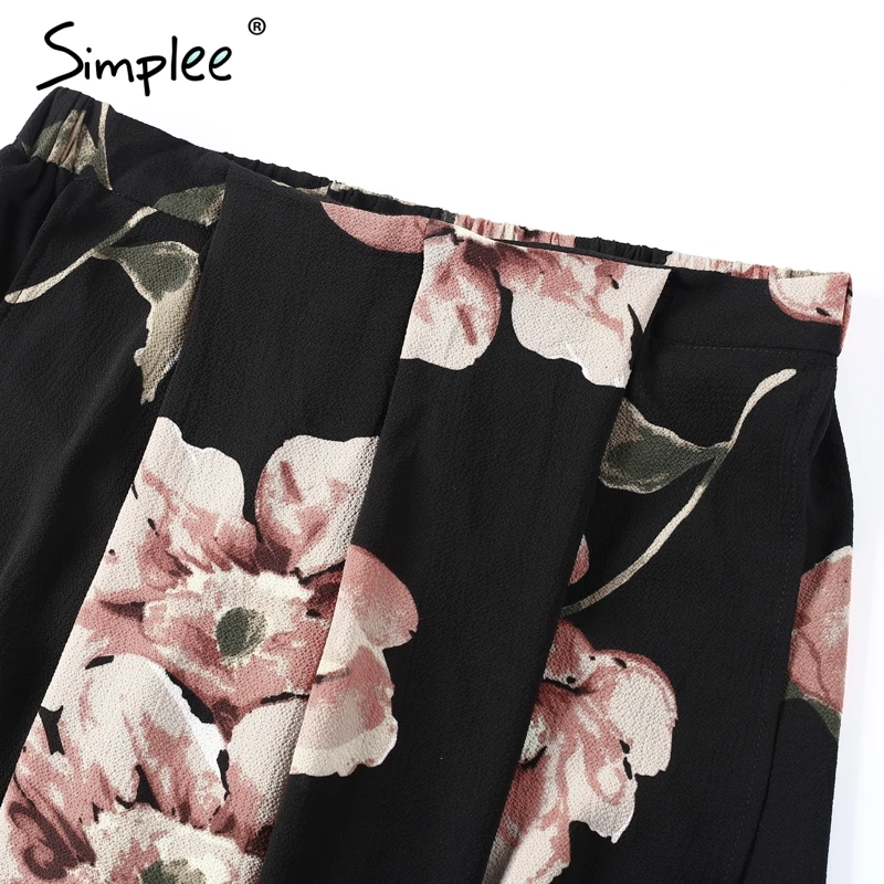 Женский шифоновый комбинезон Simplee женский ромпер с бохо принтом раздельный