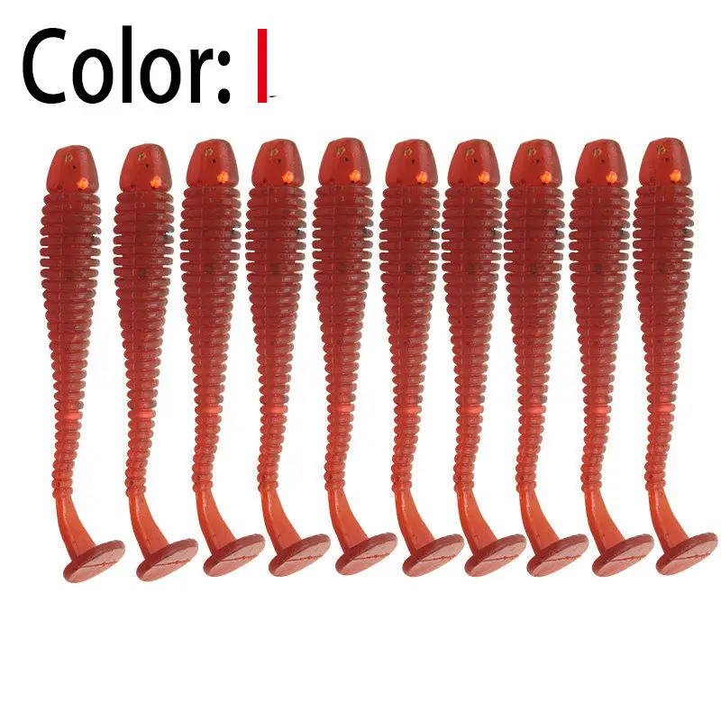 10 шт./лот Мягкая силиконовая приманка 45 мм 0,7 г Shad Карп Baas Воблер для мелкой рыбы Iscas искусственные резиновые приманки рыболовные снасти - Цвет: I