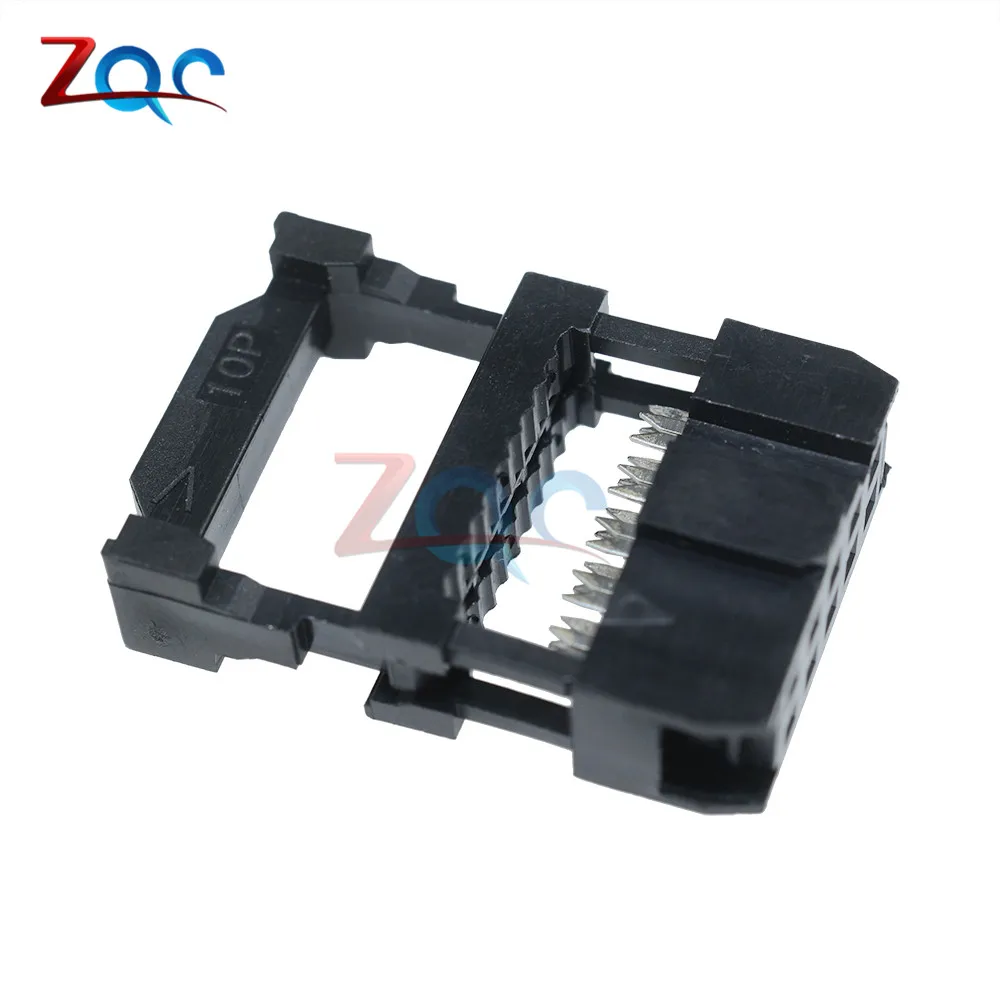 10 шт. 2 54 мм Шаг 2x5 контактов IDC гнездовой разъем|connector 10|connector 2.54mmconnector female |