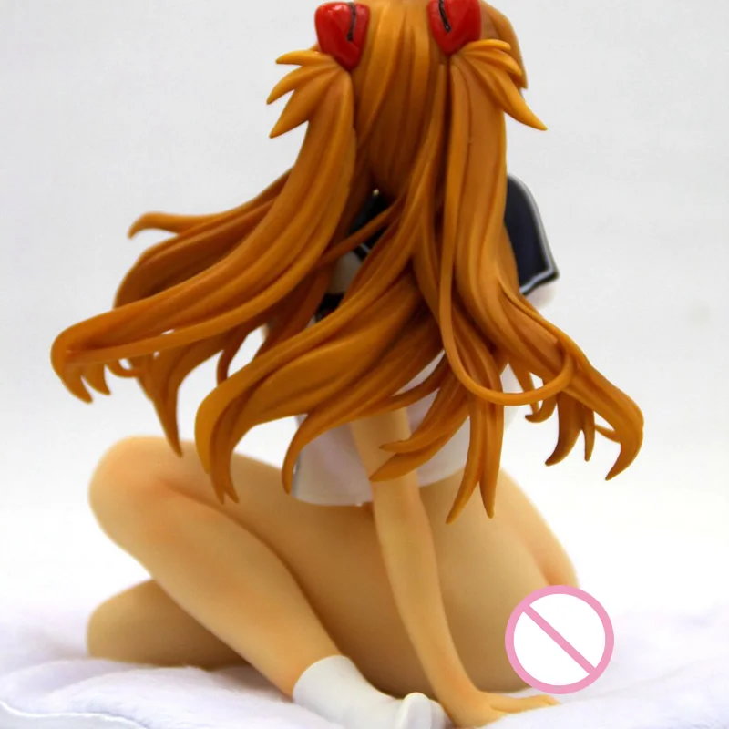 1/6 EVA Resin Action figure Soryu Asuka Langrey Sitting postur School uniform Ver Sexy Girl GK Adult Naked model figure