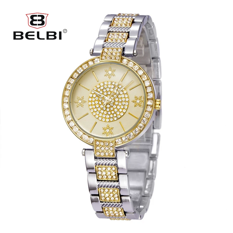 Новые Ретро Женские часы Роскошный полный алмазов Pin циферблат Для женщин