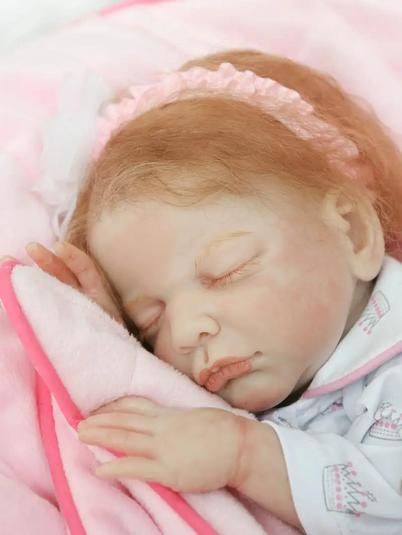 

Bebe 20" super real reborn baby dolls cloth body silicone newborn babies fake baby dolls toys root hair eyelash bonecas