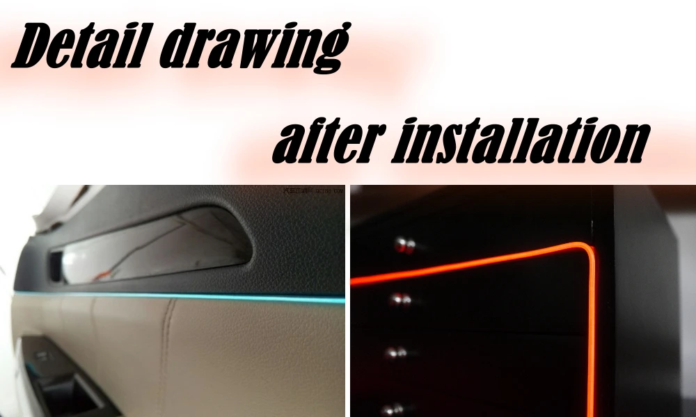 Атмосфера автомобиль свет Гибкая неоновый EL провода интерьера легкие