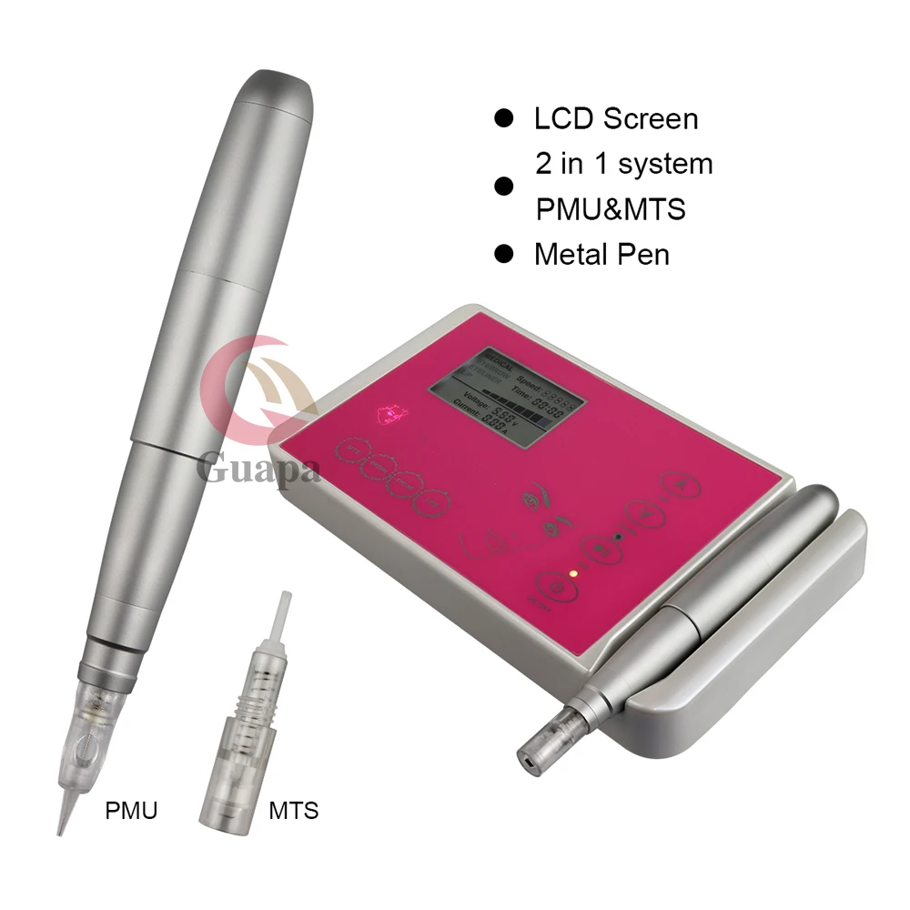 Перманентный макияж микропигментация машина роторный двигатель тату ручка с ЖК