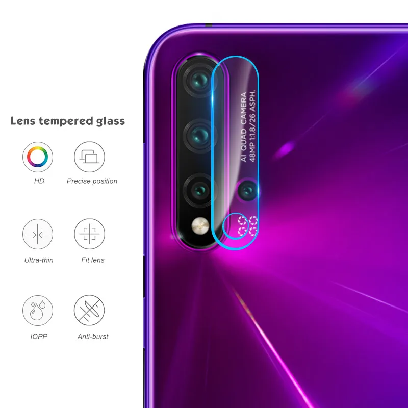 Прозрачное закаленное стекло объектива камеры для Huawei Nova 5 5i 3 3i 4 P20 Lite 2019 P Smart Pro