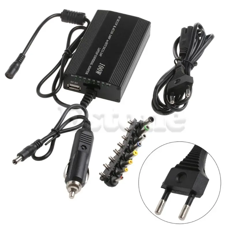 

DC In Car Charger Notebook Universal AC Adapter Power Supply for Laptop 100W 5A