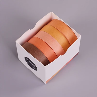 03 5 шт./кор. Цвет простой лента washi для художественного оформления ногтей, ручная работа Скрапбукинг планировщик изоляционная лента клейкая лента kawaii Канцелярские - Цвет: 03