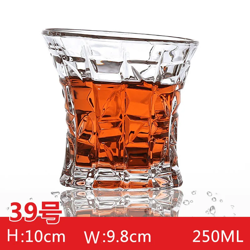 39 (250ml) Новинка, классические креативные хрустальные бокалы для вина, виски, костюм, индивидуальные европейские духи, пивной бар, стеклянная чашка, вечерние, для питья, для здоровья - Цвет: 39 (250ml)