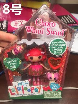 Многоцветный Новые игрушки Мини Lalaloopsy Кукла Коллекция модная фигурка игрушки куклы для детей девочки рождественские подарки - Цвет: Многоцветный