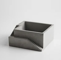 silicone mold concrete square with stairs flower pots desktop moss bonsai vase molds cement home furnishings mould przy