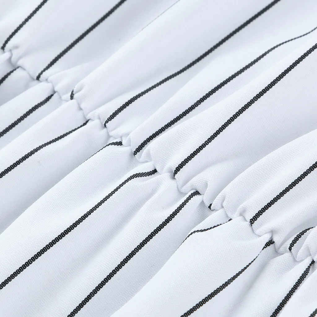 JAYCOSIN сексуальный женский комбинезон с открытыми плечами в полоску бандаж