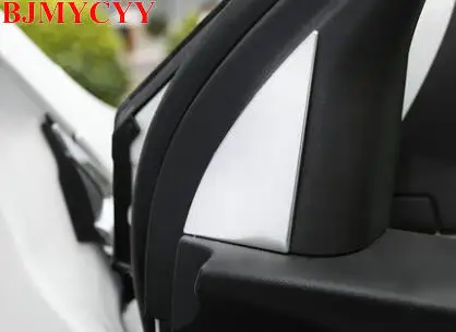 BJMYCYY 2 шт./компл. автомобиль перед a-pillar треугольник из нержавеющей стали