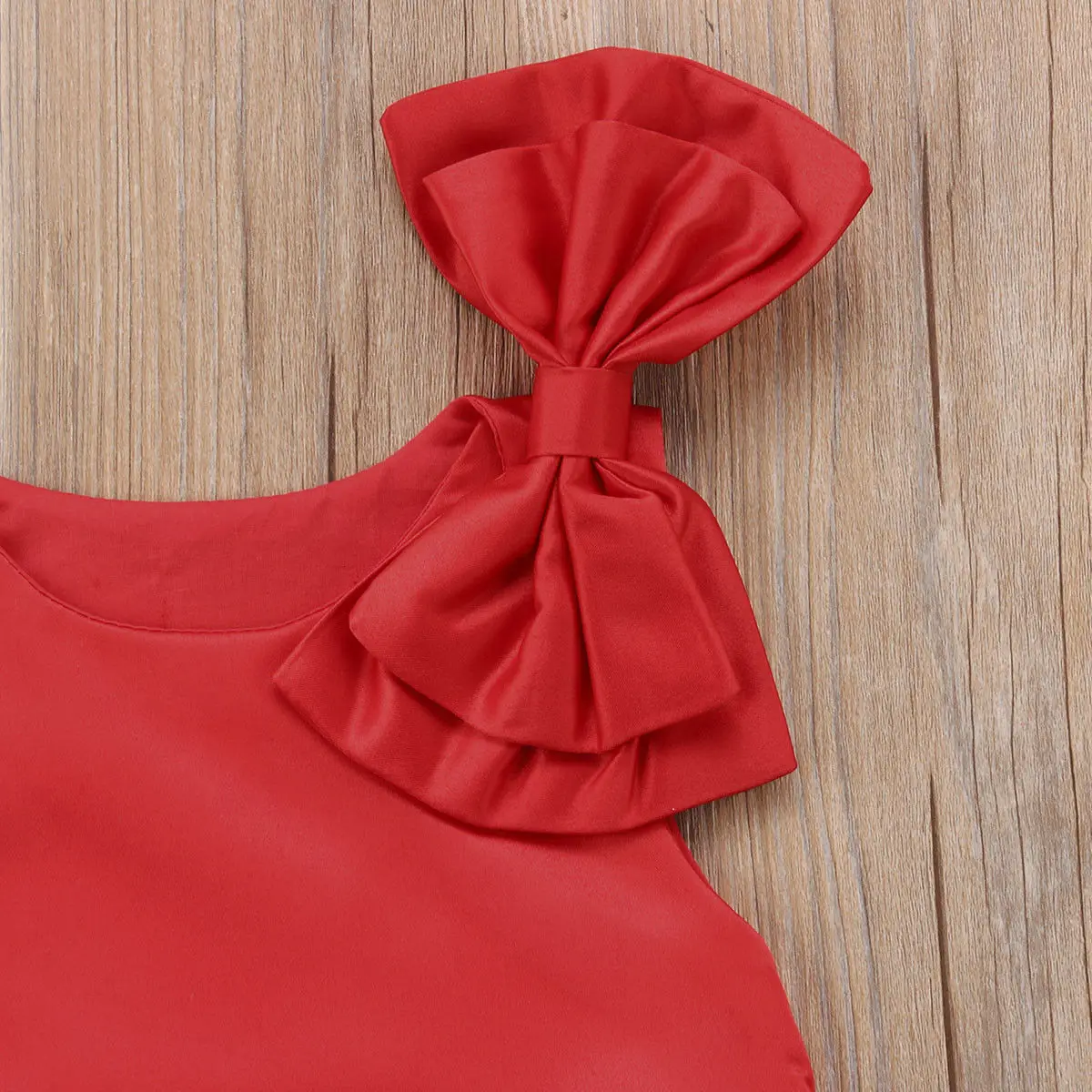 Toddler Girls Lovely Solid Red Sleeveless Tutu Dress Baby Kids Bow Party Flower Tulle Wedding Clothes Sundress Princess Outfits | Детская