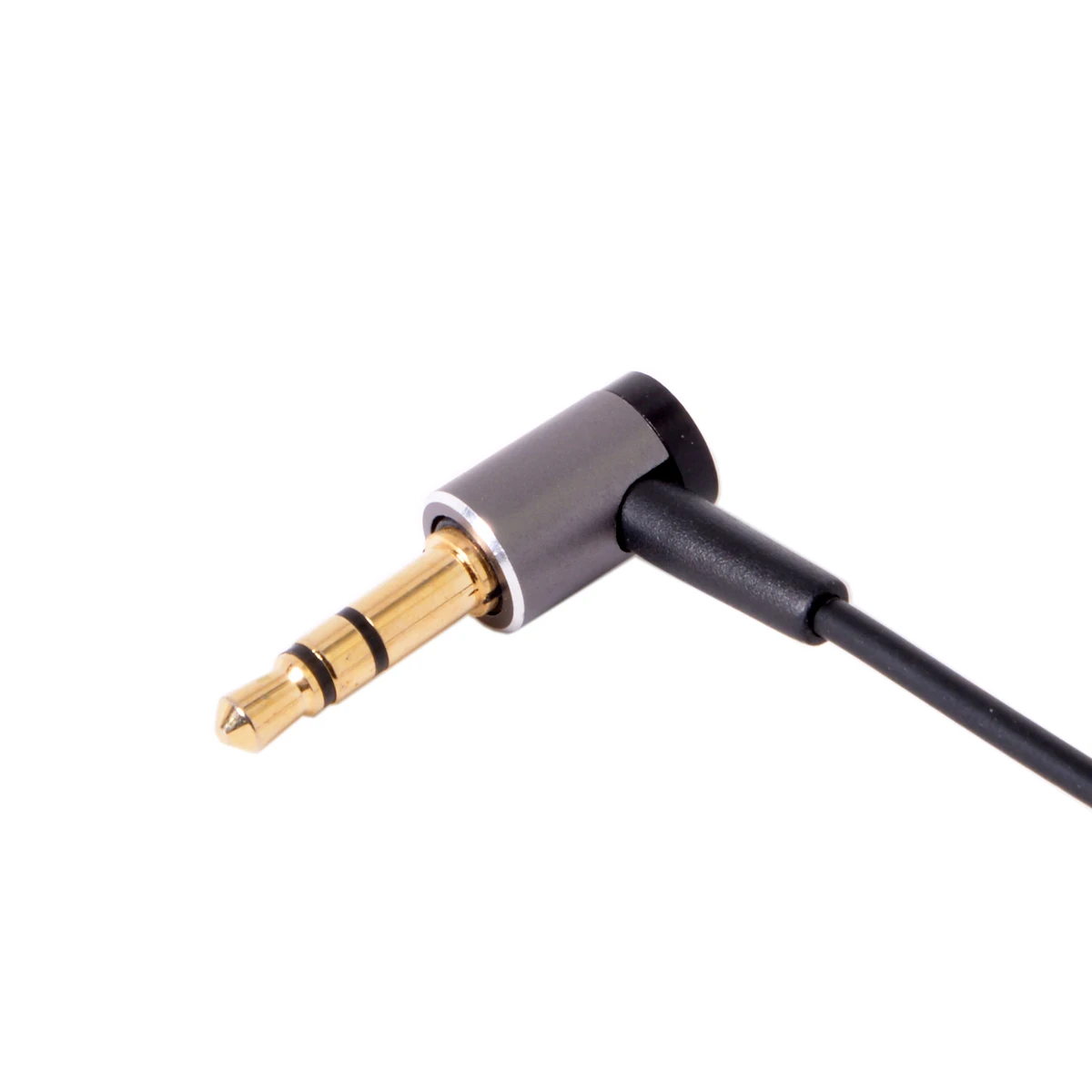

Stereo Headphone Audio Cable Splitter 30cm Length 3.5mm Plug 90 Degree Angled Male to 2 Female for Earphone