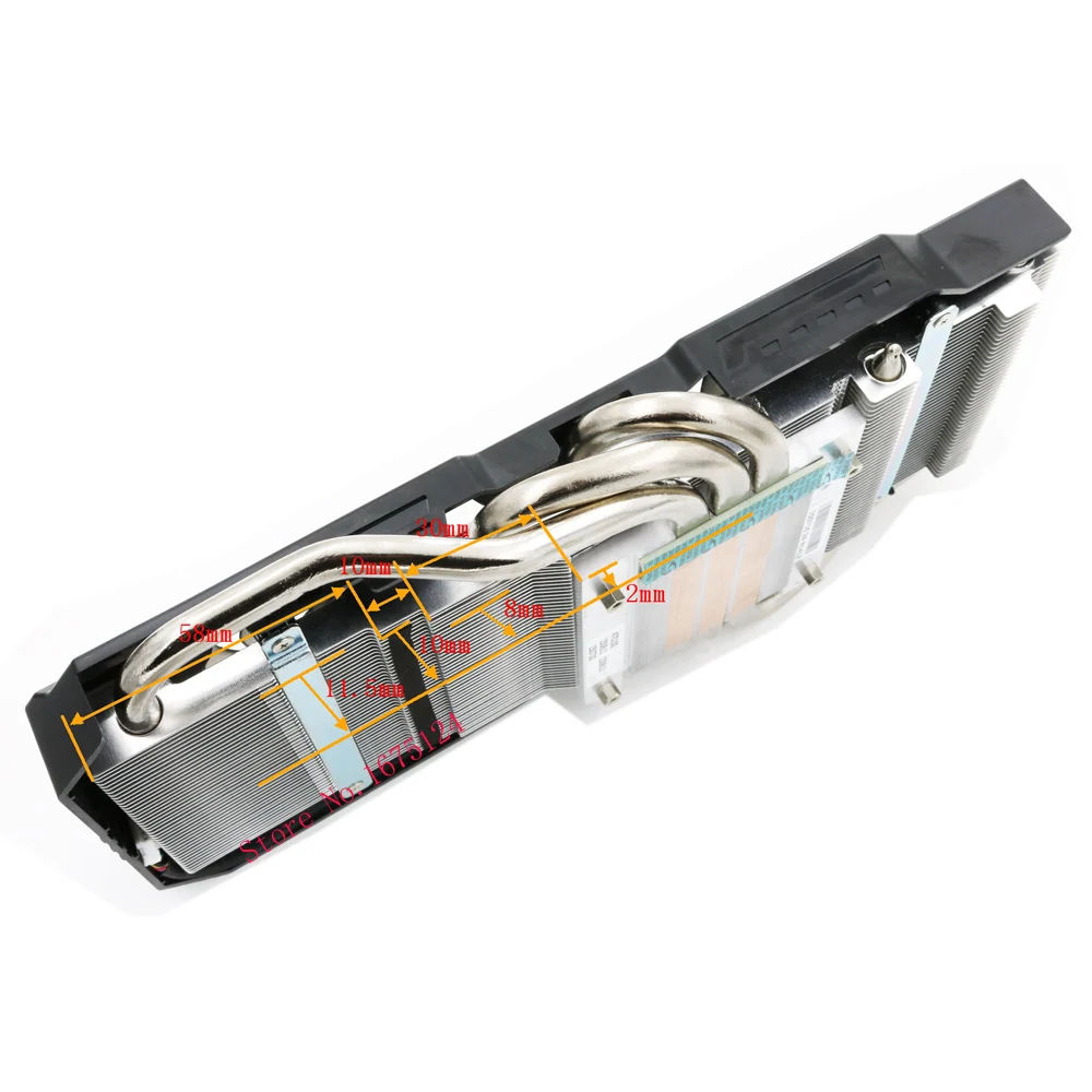PC Кулер с радиатором HEATPIPE вентилятор охлаждения для ASUS GTX970 GTX760 970 grahics карты
