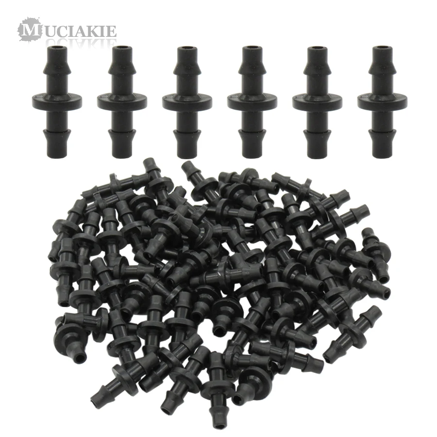 MUCIAKIE 50 шт. 1/4 &quotколючий Соединитель с двойной колючей головкой для труб 4/7 мм
