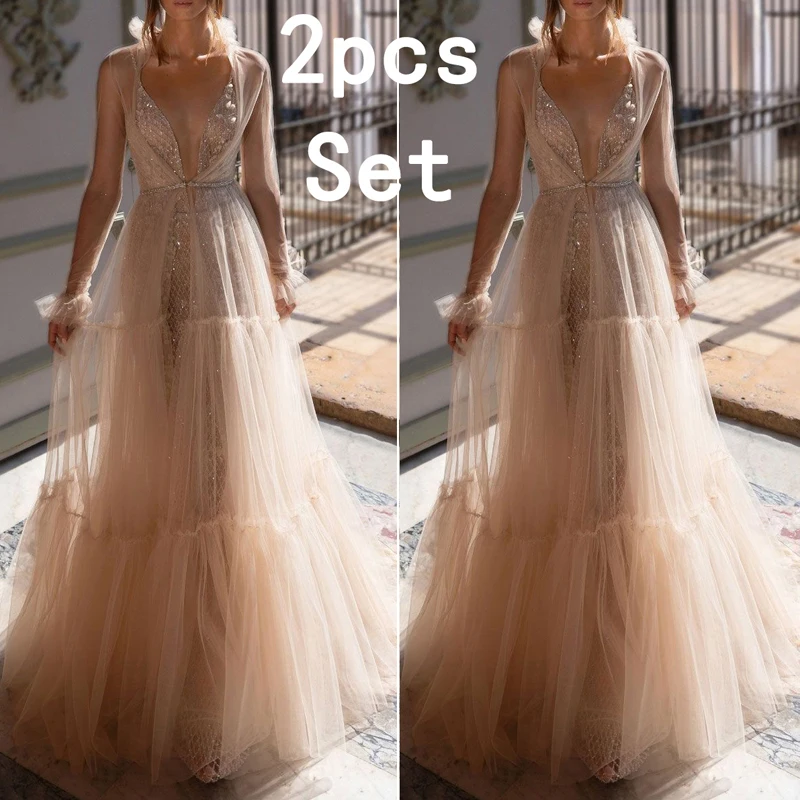 Женское платье для свадебной вечеринки с большим маятником и глубоким v образным