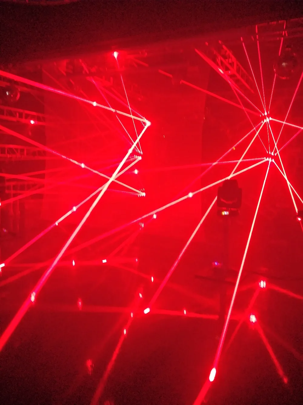 2 единицы Профессиональный перемещающаяся головка 8 шт Красный R637 200mW цветной