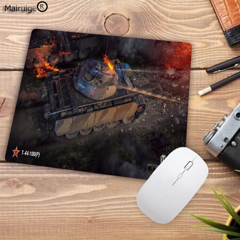 Mairuige резиновый коврик для мыши в стиле World of Tanks, игровой белый коврик для мыши с замочком, компьютерный ноутбук, игровой коврик для геймера - Цвет: Lock Edge 18X22CM