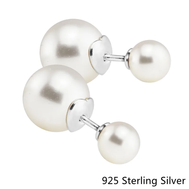 

Серьги-гвоздики женские из серебра 925 пробы с белыми кристаллами