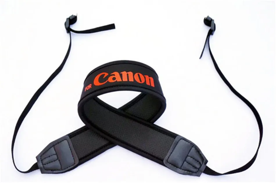 for canon in red Камера dslr аксессуары плечевой ремень Эластичный неопреновый шейный ремешок ручной ремень для canon nikon sony 500d 600d 5d3 6d 7d 70d - Цвет: for canon in red