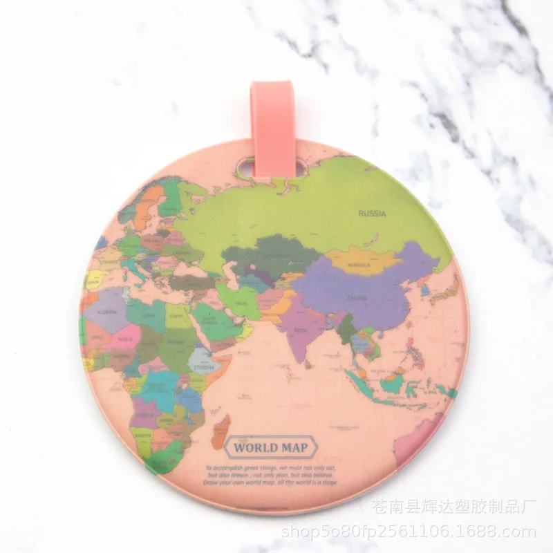 Fashion Map Luggage Tag Women Travel Accessories Silica Gel Suitcase ID Address Holder Baggage Boarding Portable Label Bag | Багаж и сумки