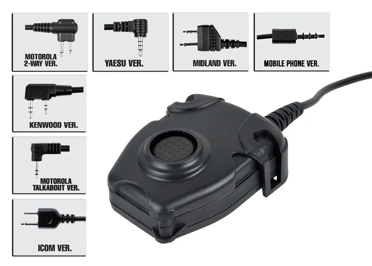 Z-Tactical Peltor PTT Push To Talk Военная стандартная версия для Bowman Elite II Военная гарнитура Comtac II ZSordin наушники