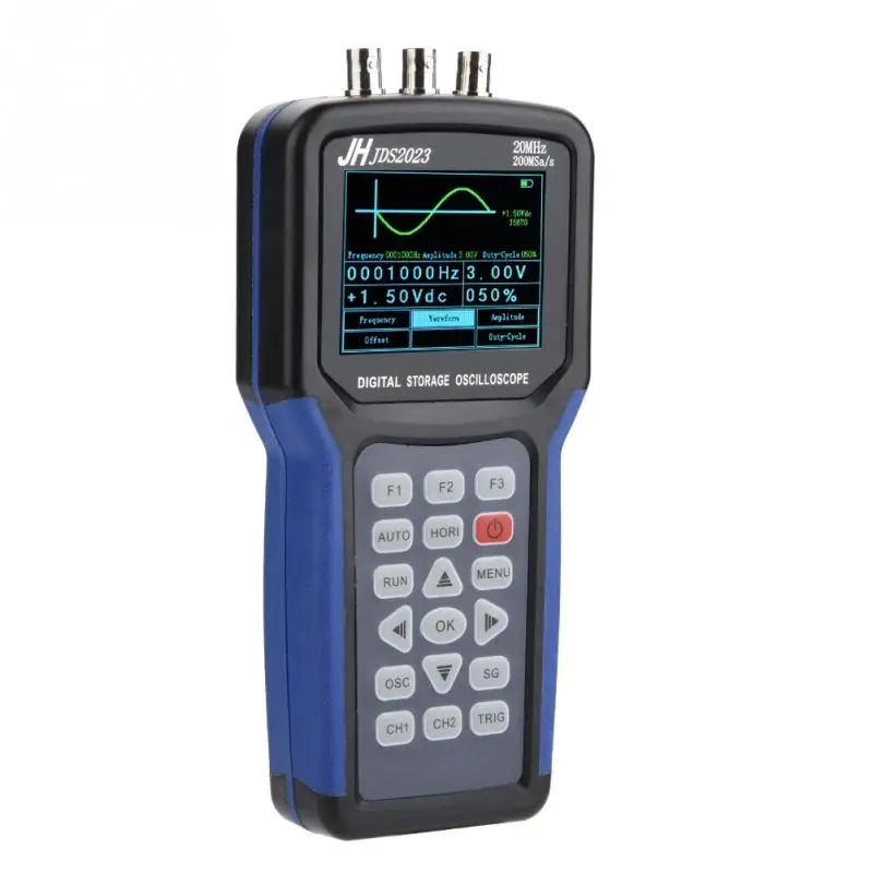 AC110-220V JDS2023 портативный цифровой 1-канальный 20 МГц осциллограф мультиметр штепсельная вилка европейского стандарта, Новинка