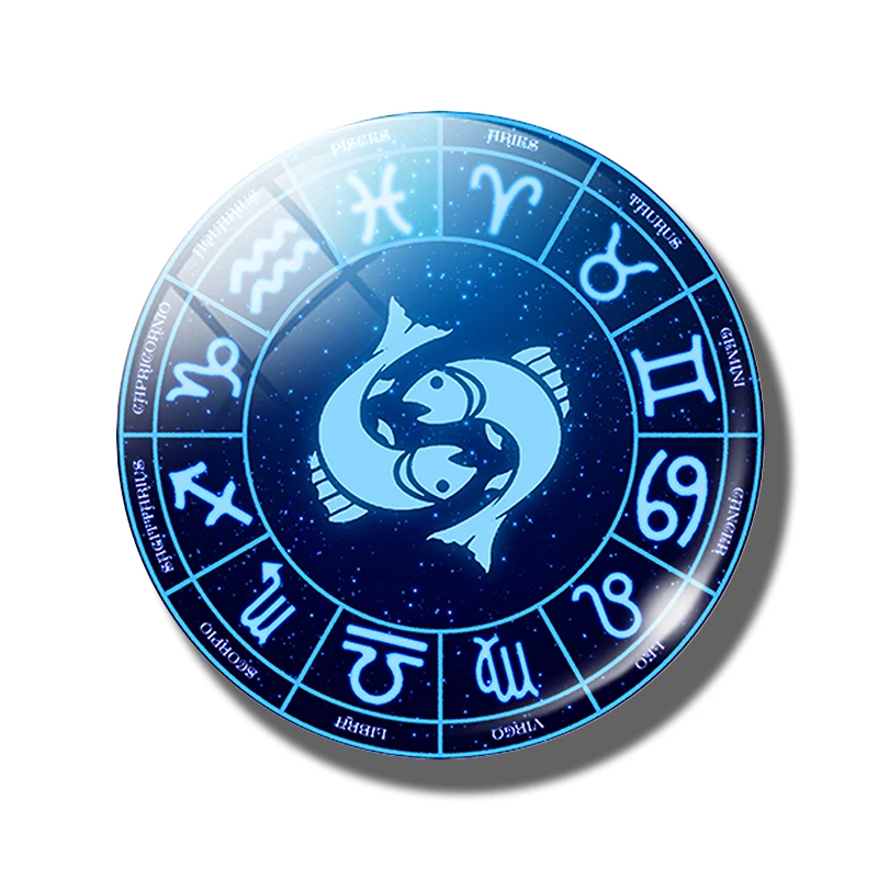 12 шт./лот созвездия знаков зодиака аксессуары для ювелирных изделий 25 мм фото