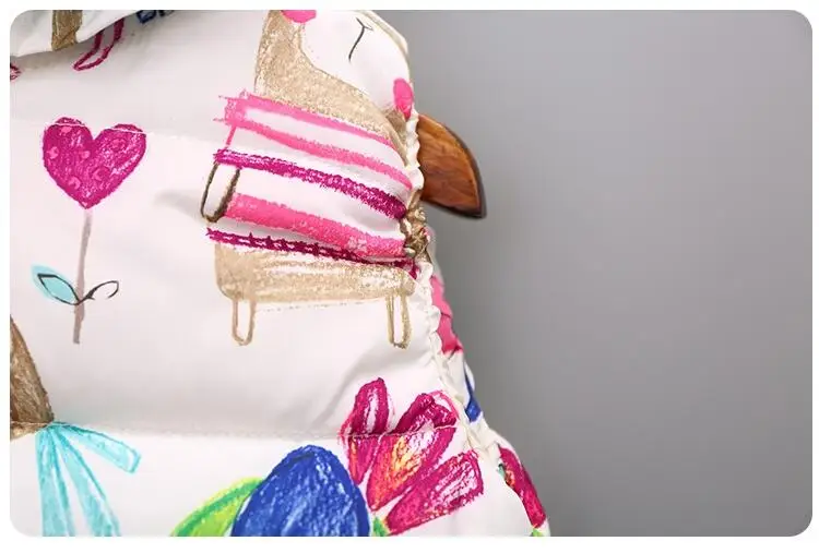 Новинка жилет для маленьких девочек детская зимняя плотная куртка принцессы с